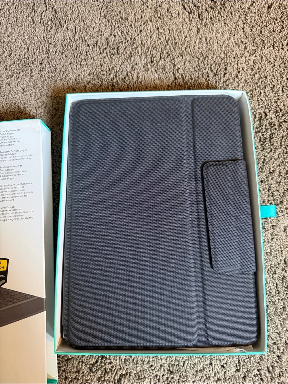 Logitech Rugged Folio Keyboard Case – Black with Teal Trim